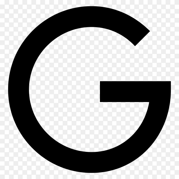 Black-google-logo-design-on-transparent-background-PNG